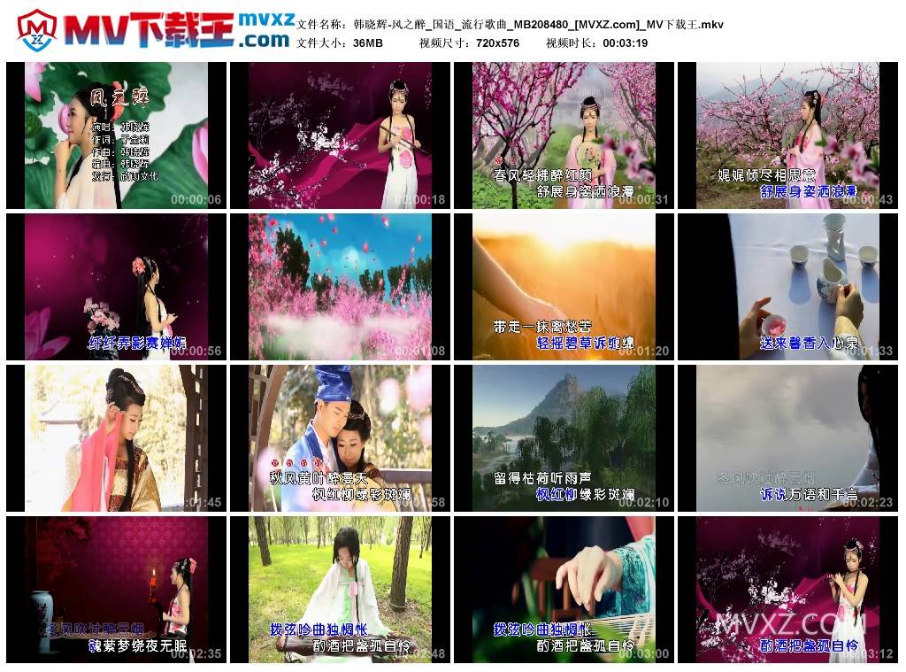 韩晓辉-风之醉_国语_流行歌曲_MB208480